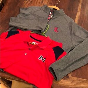 Ole Miss 1/4 ZIP Pullover + FREE Gameday Polo